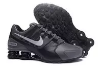 running chaussures nike shox avenue leather rival4 gray run